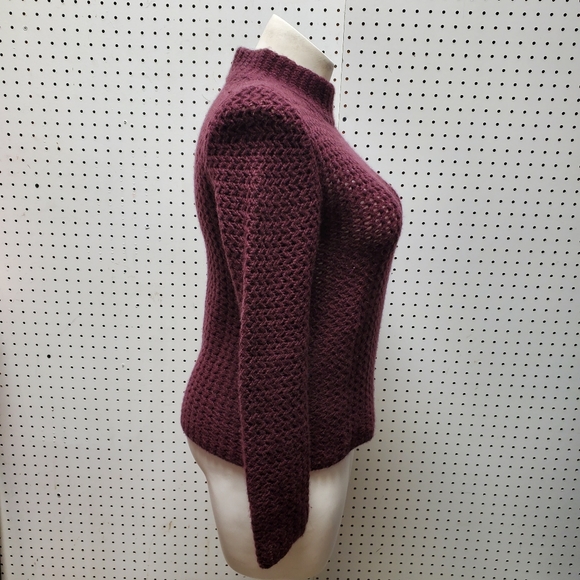 Halogen Cashmere Open Knit Sweater Med - Picture 4 of 6